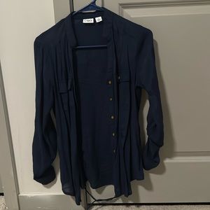 Blue button down, size small